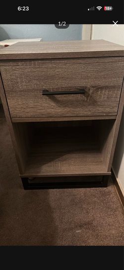 Grey nightstand