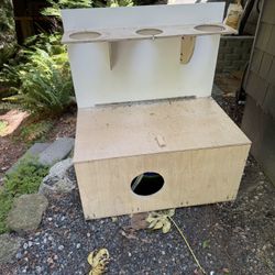 Hand Built Cat Litter Enclosure