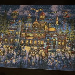 Dowdle “Santa’s Workshop” 500 Piece Puzzle (all Pieces Accounted For)