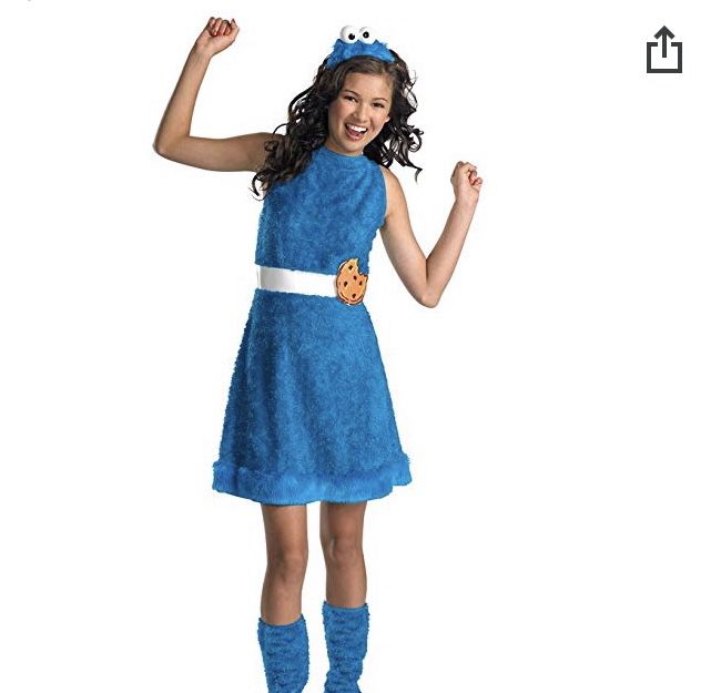 Girls Cookie Monster Costume