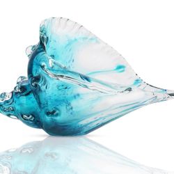 DOVDOV Blown Glass Conch Statues New See Details 
