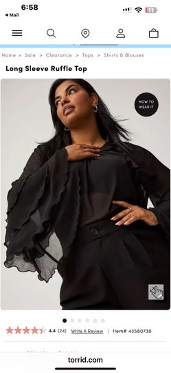 Torrid Size 3 Beautiful Blouse