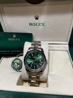 Rolex datejust green face