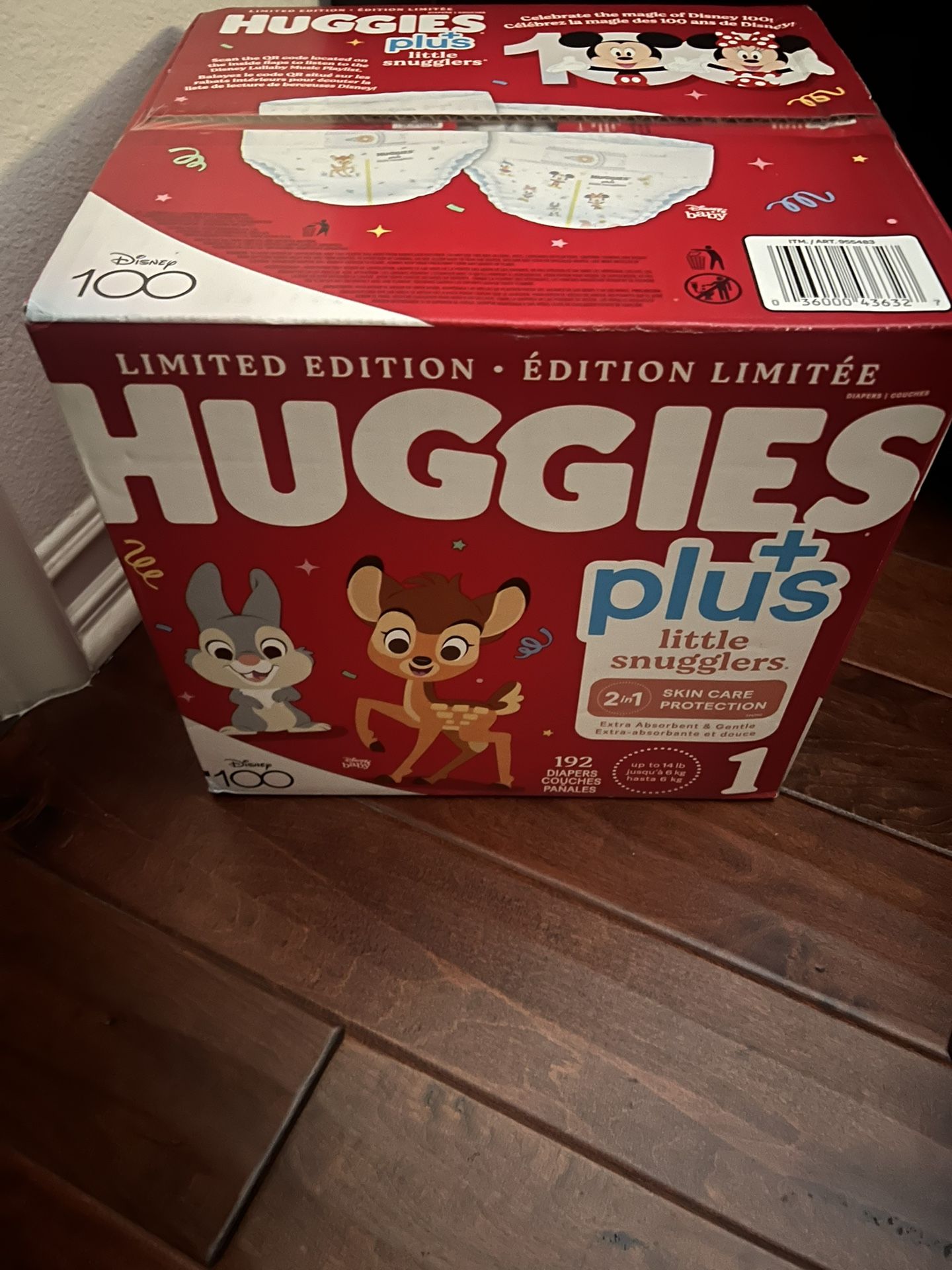 New Box Huggies Plus size 1