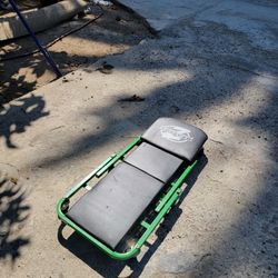 Pro-Lift Z Creeper 2-in-1 Creeper And Seat Folded into Its Rolling Stool