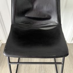 Leather Stool Chair