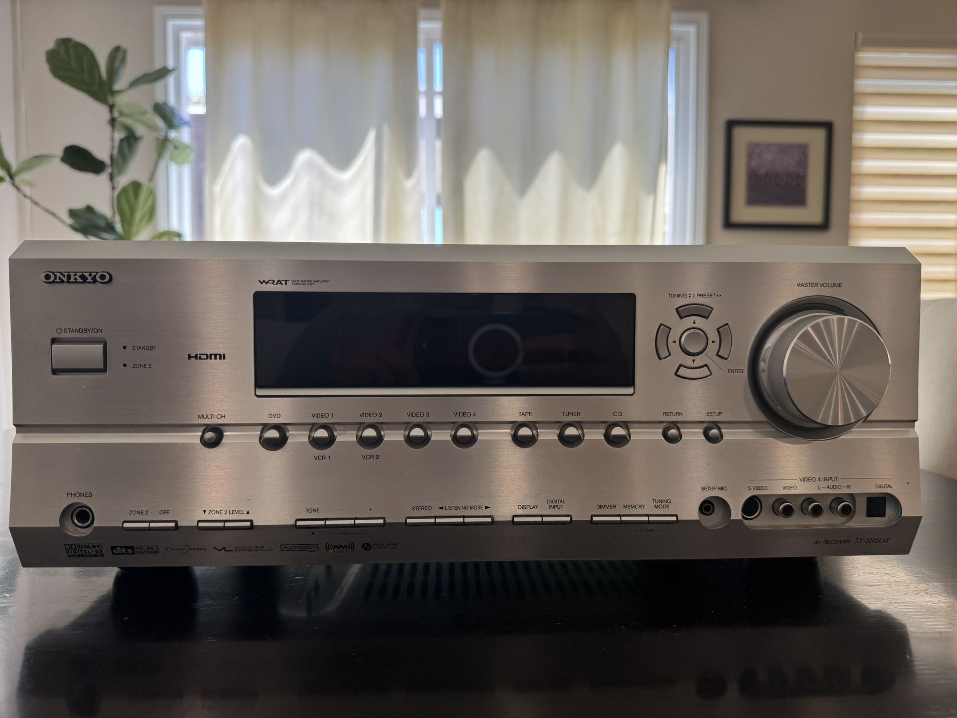 Onkyo TX-SR604 AV Receiver – 7.1 Channel Home Theater Surround Sound