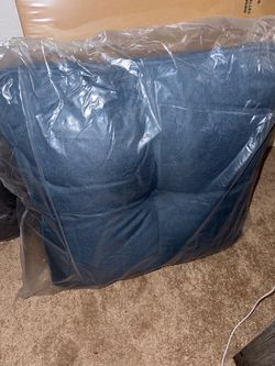 Just one- 24x24 Blue Fabric Upholstered Chair