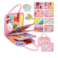 Esjay Toddler Busy Board Montessori Toys for Girls,