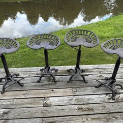 4 Tractor Seat Stools