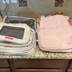 Travel Backpack And Travel Cubes