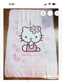 Hello Kitty Throw Blanket 
