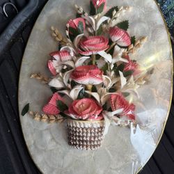 Shell Basket Decoration Vintage 