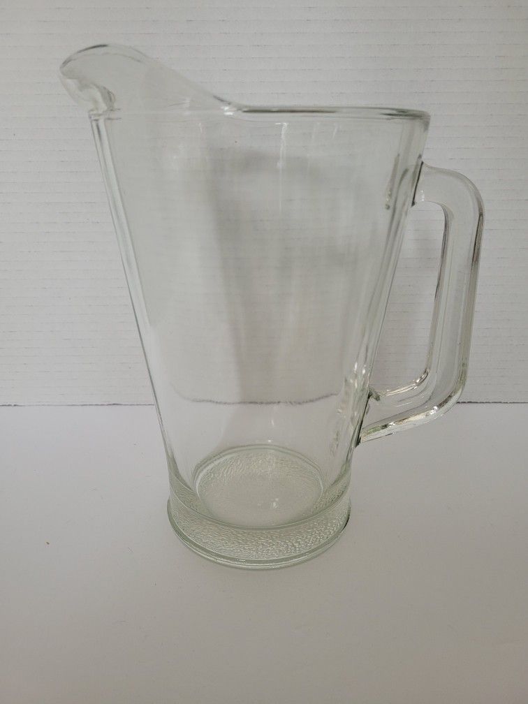 Heavy Clear Glass Beer/Iced Tea Pitcher
