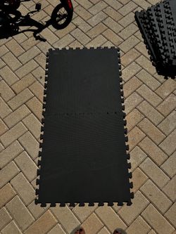 Black Interlocking Foam Floor Mats set of 14
