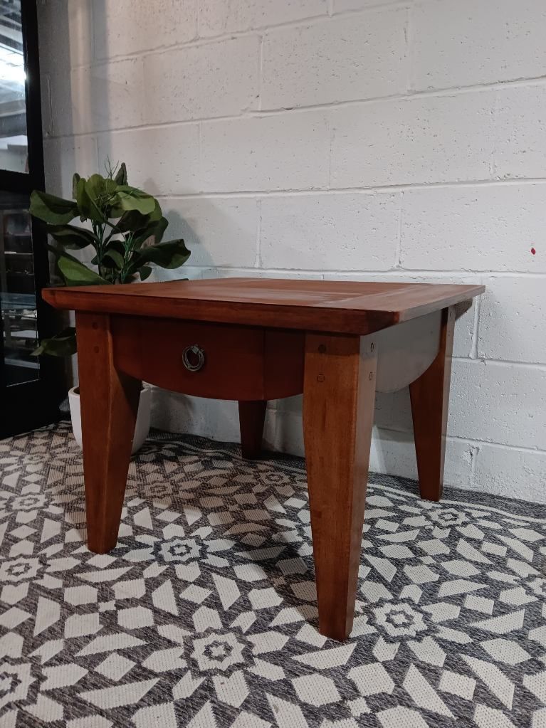 Beautifully Restored Maple Mid Century Modern End Table