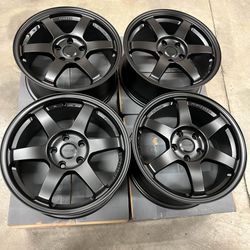 New 17 Inch Rays Volk Racing TE37 Style Forged Rims Wheels 17x8 +42 (5x112)