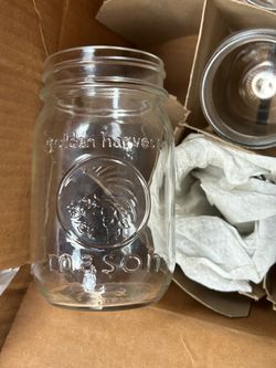 Mason jars with the lids