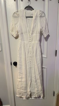Boho style white dress (small)