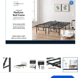 Queen Size Platform Bed Frame