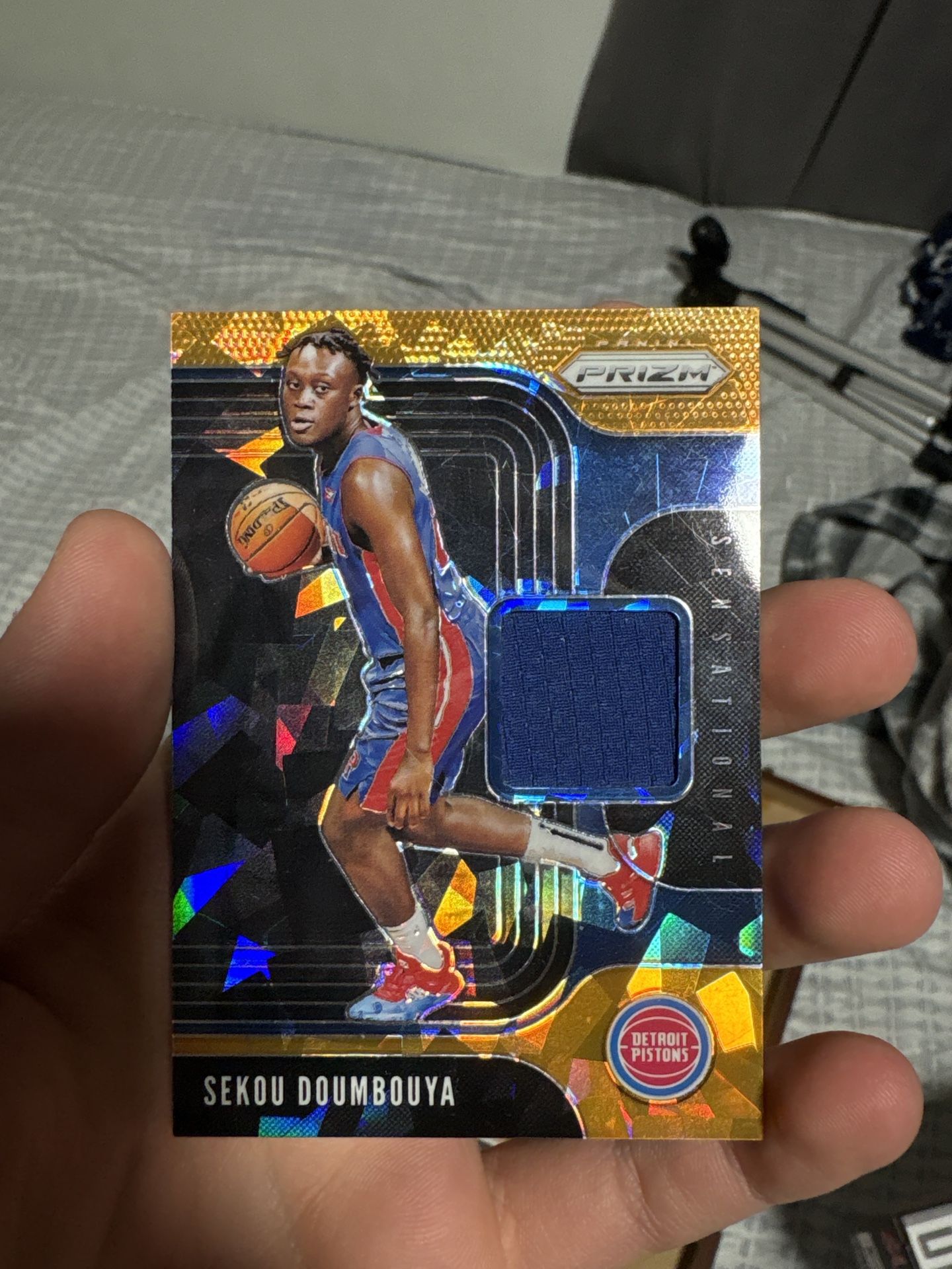Sekou Doumbouya Rookie Jersey Patch Card – Panini Prizm 2019 RC