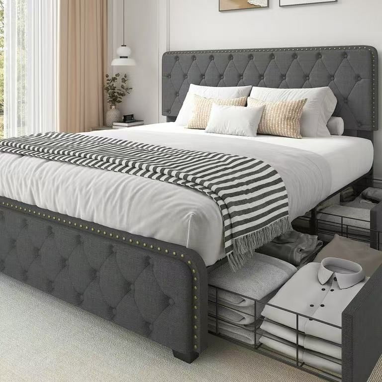 Queen Size Platform Bed Frame