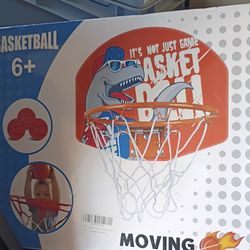Moving basketball hoop