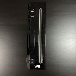 Console Only - Black Nintendo Wii System w/ GameCube Playability (2010)