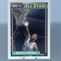 Wow mint ! 1992-93 Topps All Star- Scottie Pippen #103 - Chicago Bulls Only $1 For Hall Of Fame ! Basketball Card 