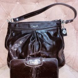 Medium Large Coach Bag With Matching Wallet