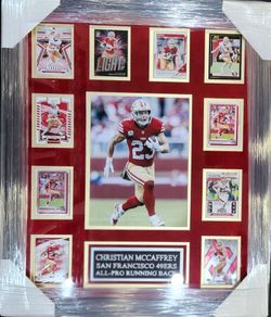 49ers Christian McCaffery 10-Card Display Piece (30 Other Stars To Choose From)