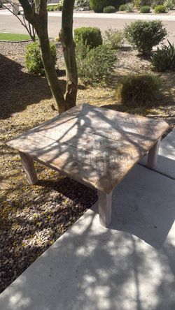 Antique Rustic Wood Coffee Table