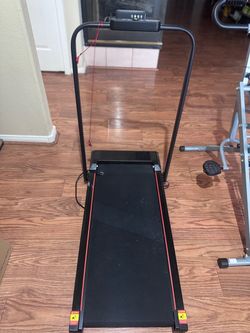 Compact Folding Treadmill with Display