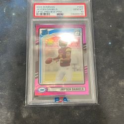 2024 Rated Rookie Donruss Pink Jayden Daniels PSA10