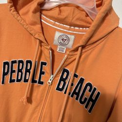 $19 Pebble Beach Woman’s Front Zipper Orange Jacket