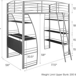 Twin Metal Loft Beds