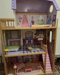 KidKraft 65092 Doll House Kayla. Wood Perfect For Barbie Size Dolls