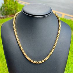 Jewelry 10k solid Yellow Gold Franco link 24.00” Chain necklace 70.00 grams 5.10mm