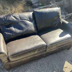 Leather Couch And Love Seat