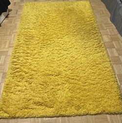 Yellow Shag Rug