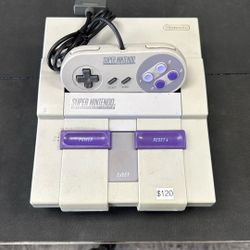 Super Nintendo. Comes With Cords And One Controller.