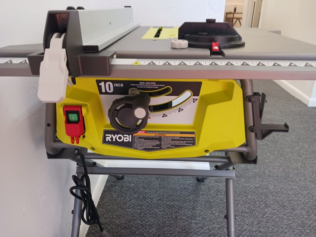 New 10" Ryobi Table Saw With Extra Blade New