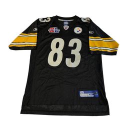 Reebok Pittsburgh Steelers Heath Miller #83 Jersey Men’s Medium Black NFL