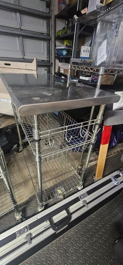 Metal racks on wheels
