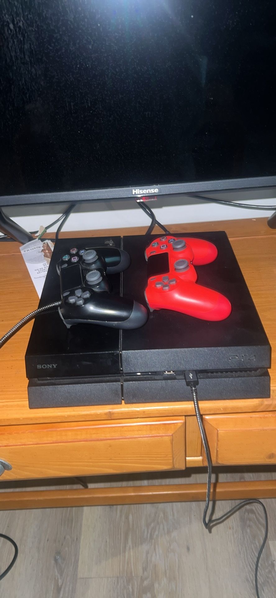 PS4 With 2 Controllers
