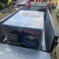 Bosh table saw with wheels brand new