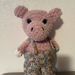Handmade Amigurumi Pig
