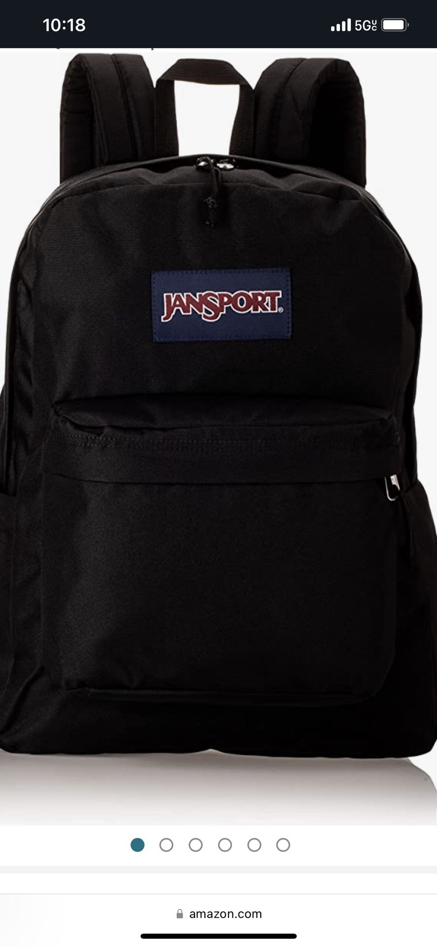 Jansport Backpack Black