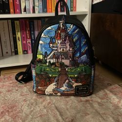 Loungefly Beauty And The Beast Mini Backpack