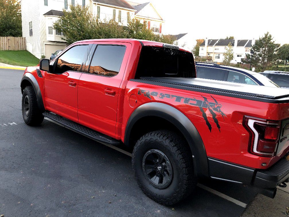 FORD F150 RAPTOR REFLECTIVE BEDSIDE GRAPHICS,BRAND NEW. MUST SELL!!